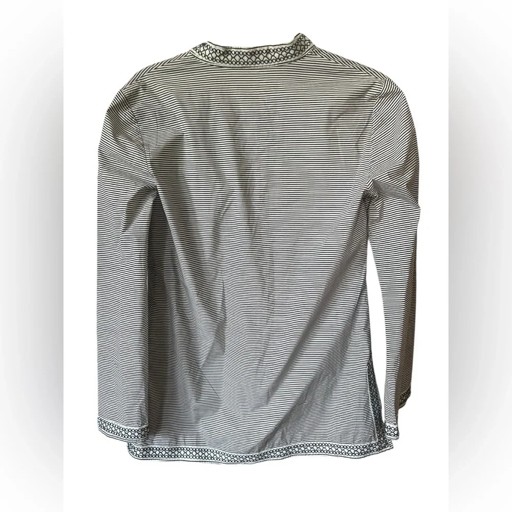 Tory Burch Striped Top in Navy and Cream